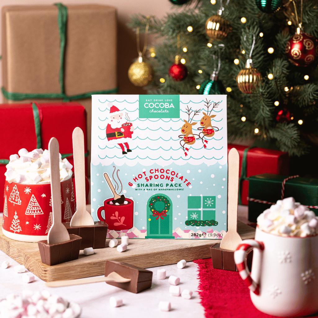 Christmas Chocolate Festive Hot Chocolates, Bombs & Bars Cocoba