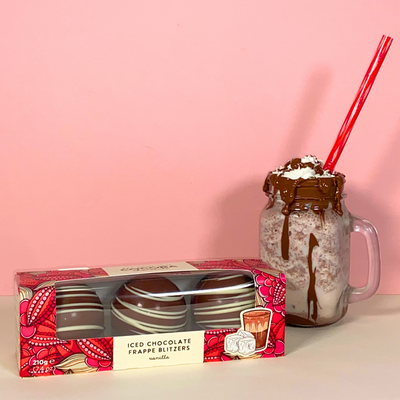 WHAT IS A CHOCOLATE FRAPPE MADE OF?
