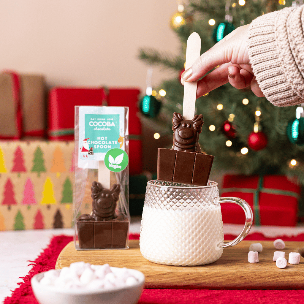 Vegan Reindeer Hot Chocolate Stirrer