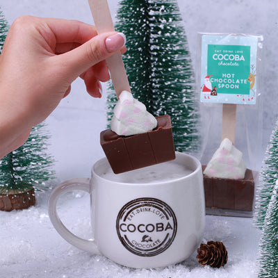 Christmas Tree Marshmallow Hot Chocolate Spoon
