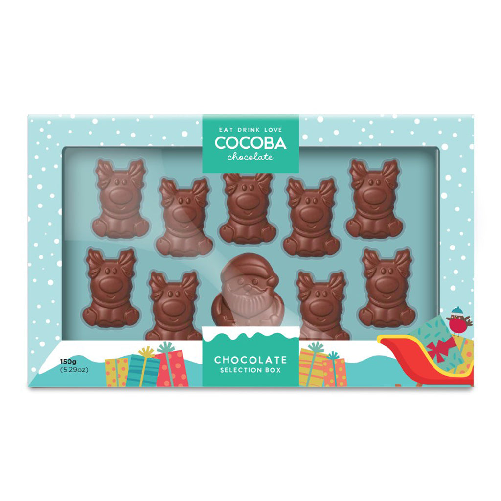 Santa & His Reindeer Chocolate Bites