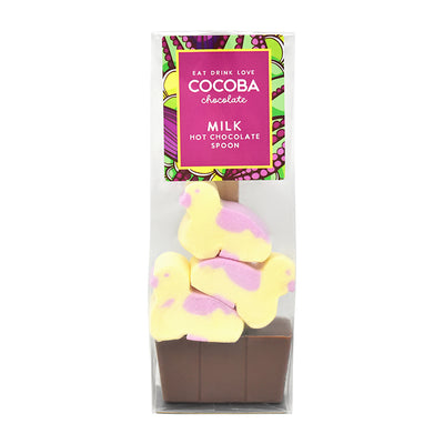 Easter Chick Marshmallow Hot Chocolate Spoon