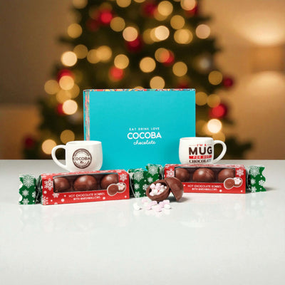 Cocoba products on a christmas background