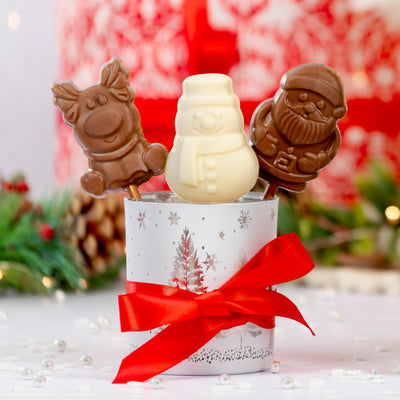 Assorted Christmas Chocolate Lollipops