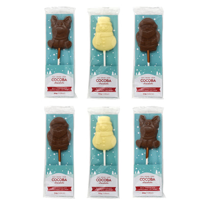 Assorted Chocolate Christmas Lollipop Multipack