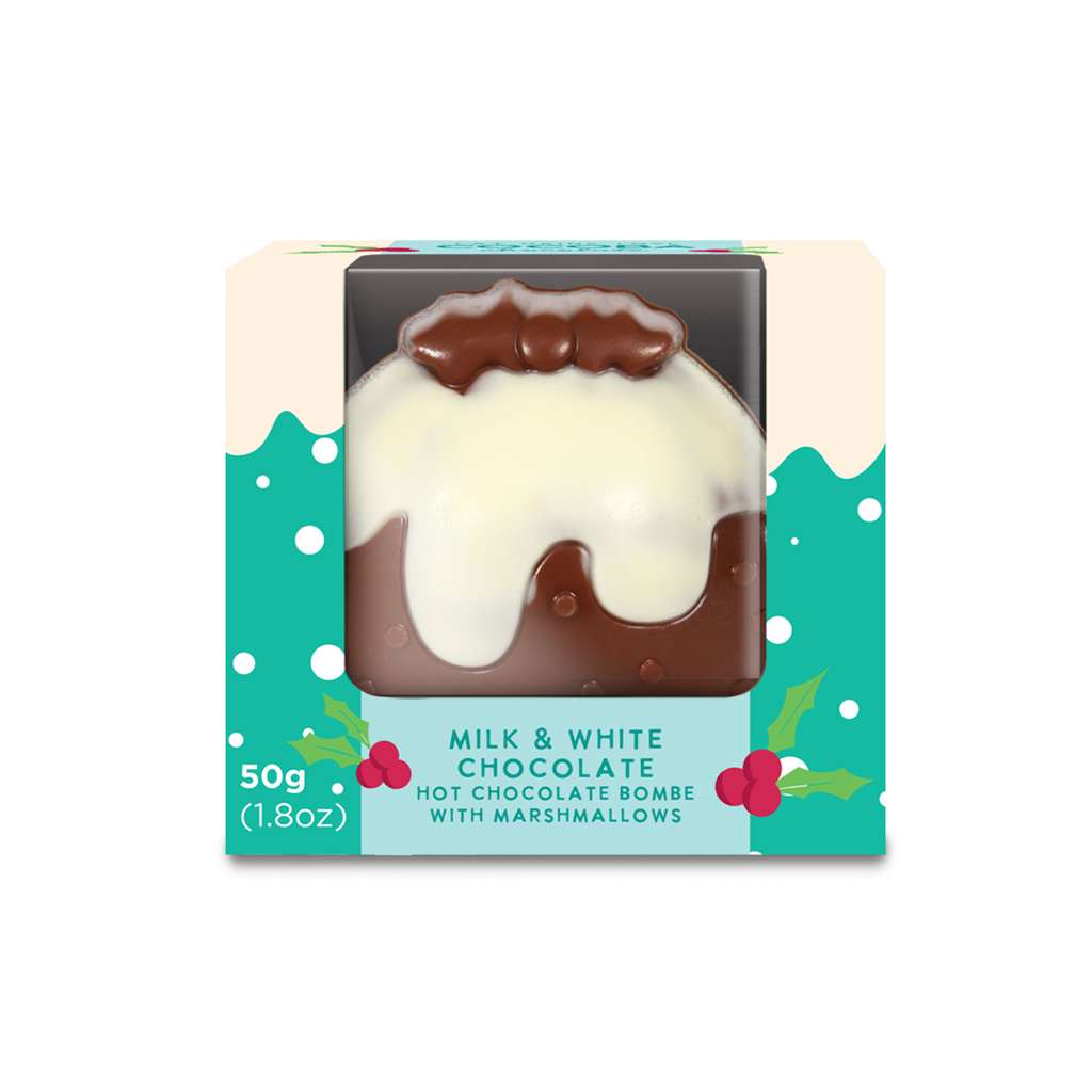 Christmas Pudding Hot Chocolate Bombe Gift