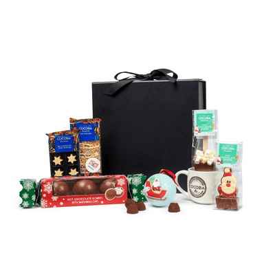 Christmas Chocoholic Gift Set with a black gift box.