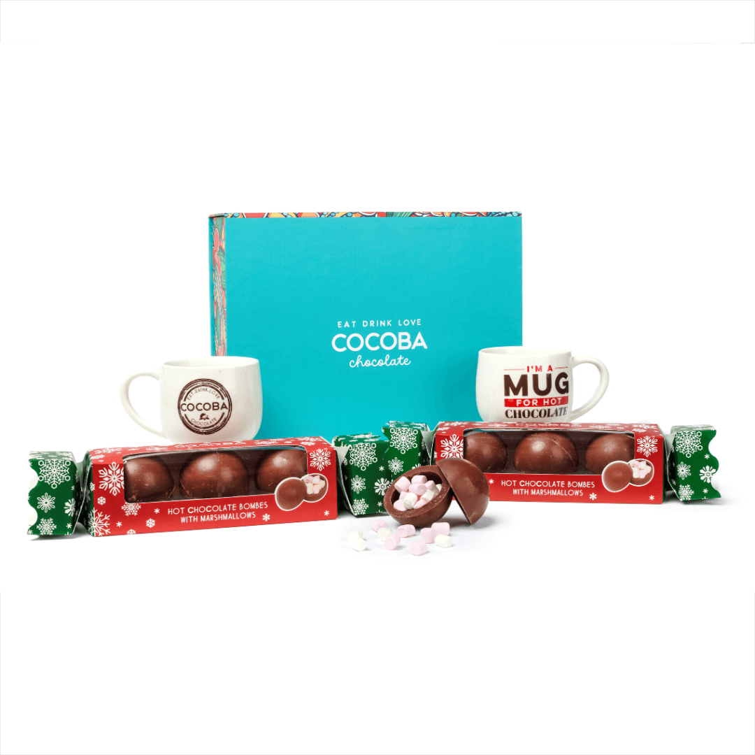 Cocoba christmas products on a white background