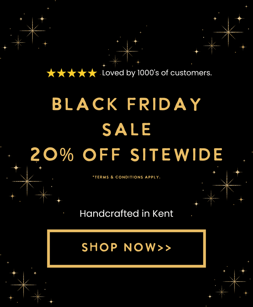 Black Friday sale details on a black background