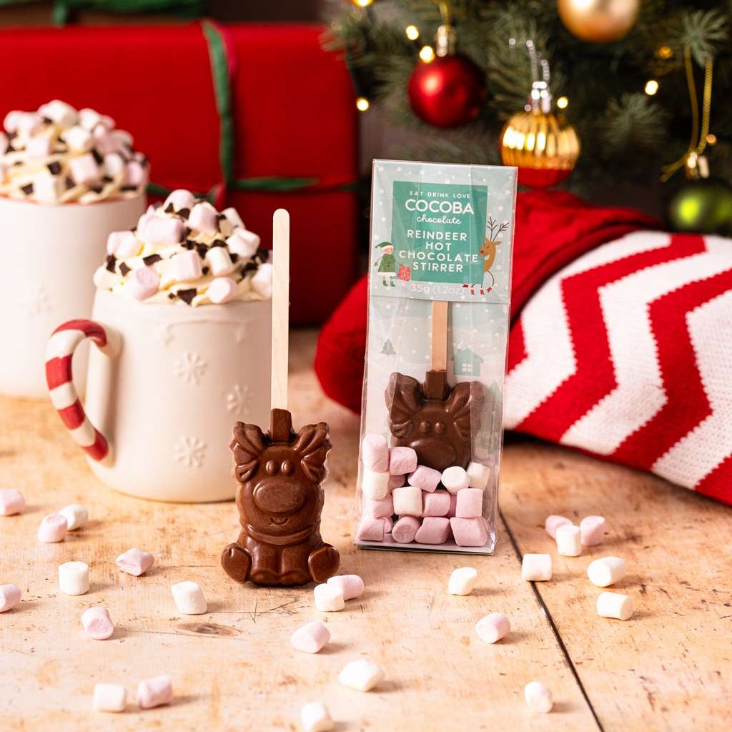 Christmas Reindeer Hot Chocolate Stirrer