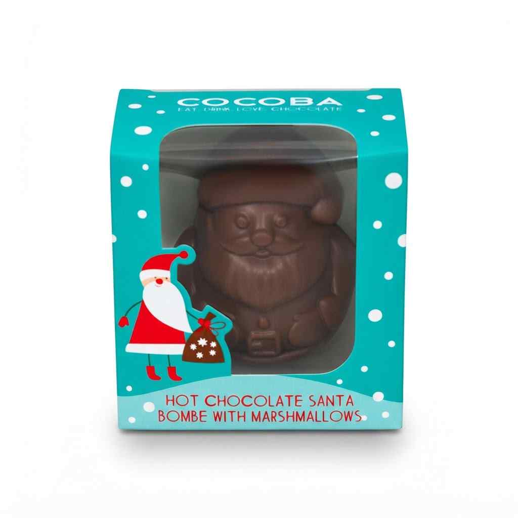 Christmas Santa Milk Hot Chocolate Bombe with Mini Marshmallows