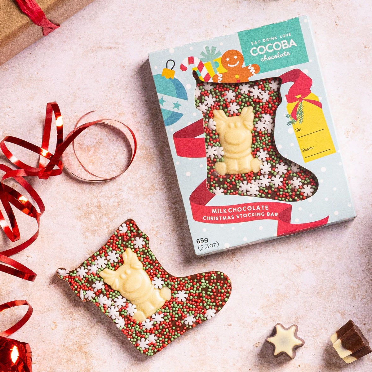 Christmas Stocking Chocolate Bar