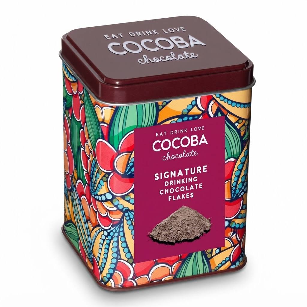 Cocoba Drinking Chocolate Flakes Gift Tin