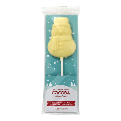 White Chocolate Snowman Lollipop