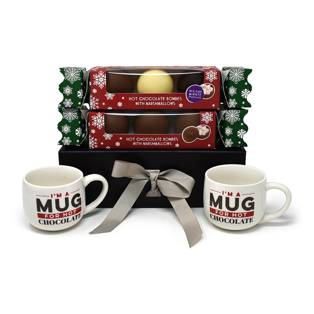 Christmas Hot Chocolate Gift Set with Mugs