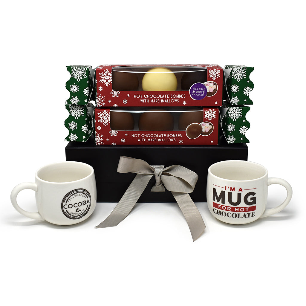 Hot Chocolate Bomb Christmas Crackers Gift Set