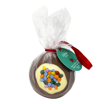 Belgian Milk Chocolate Christmas Tree Bauble with Candy Beans
