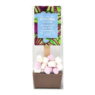 Salted Caramel Hot Chocolate Stirrer with Marshmallows