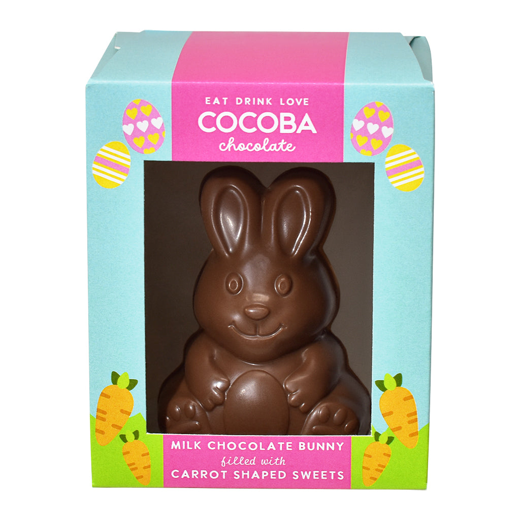 Milk Chocolate Bunny Character with Jelly Carrots – Cocoba