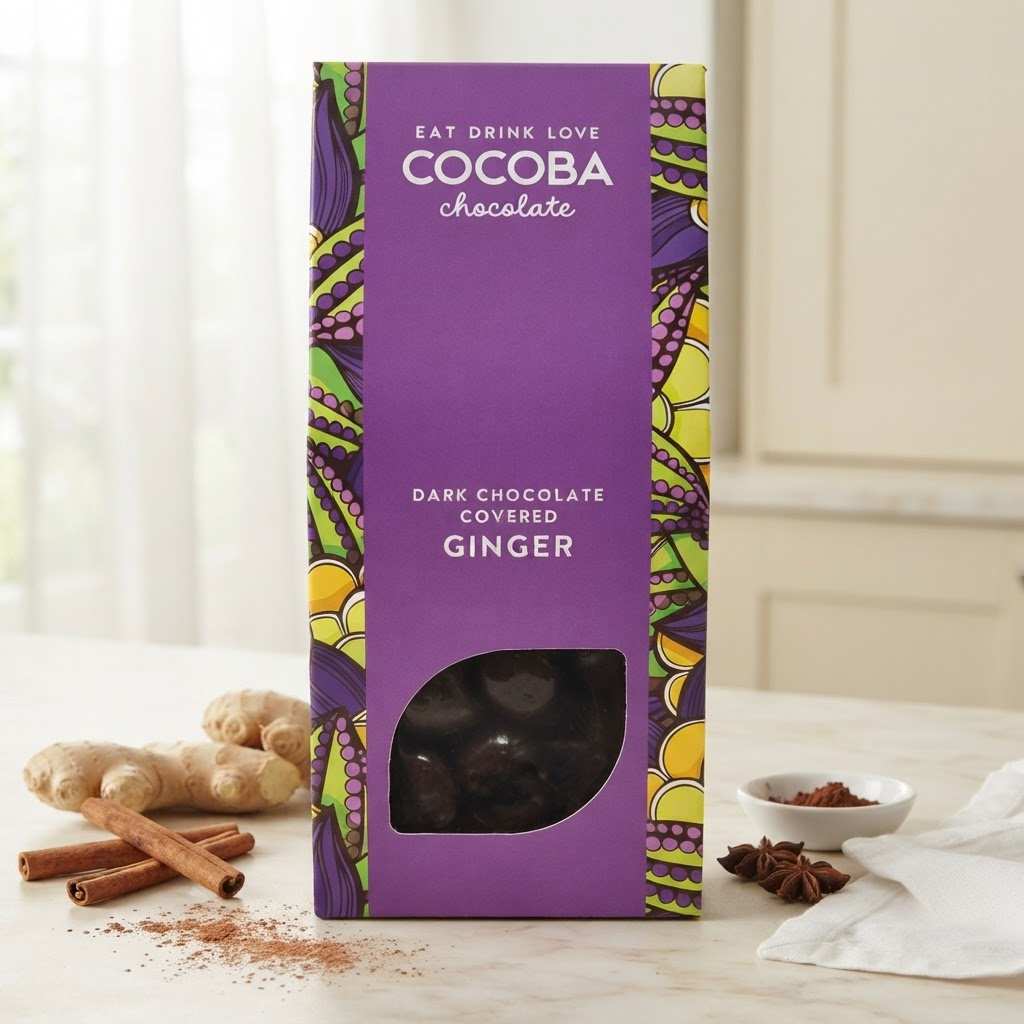 Dark Dark Covered Ginger By Cocoba Chocolate