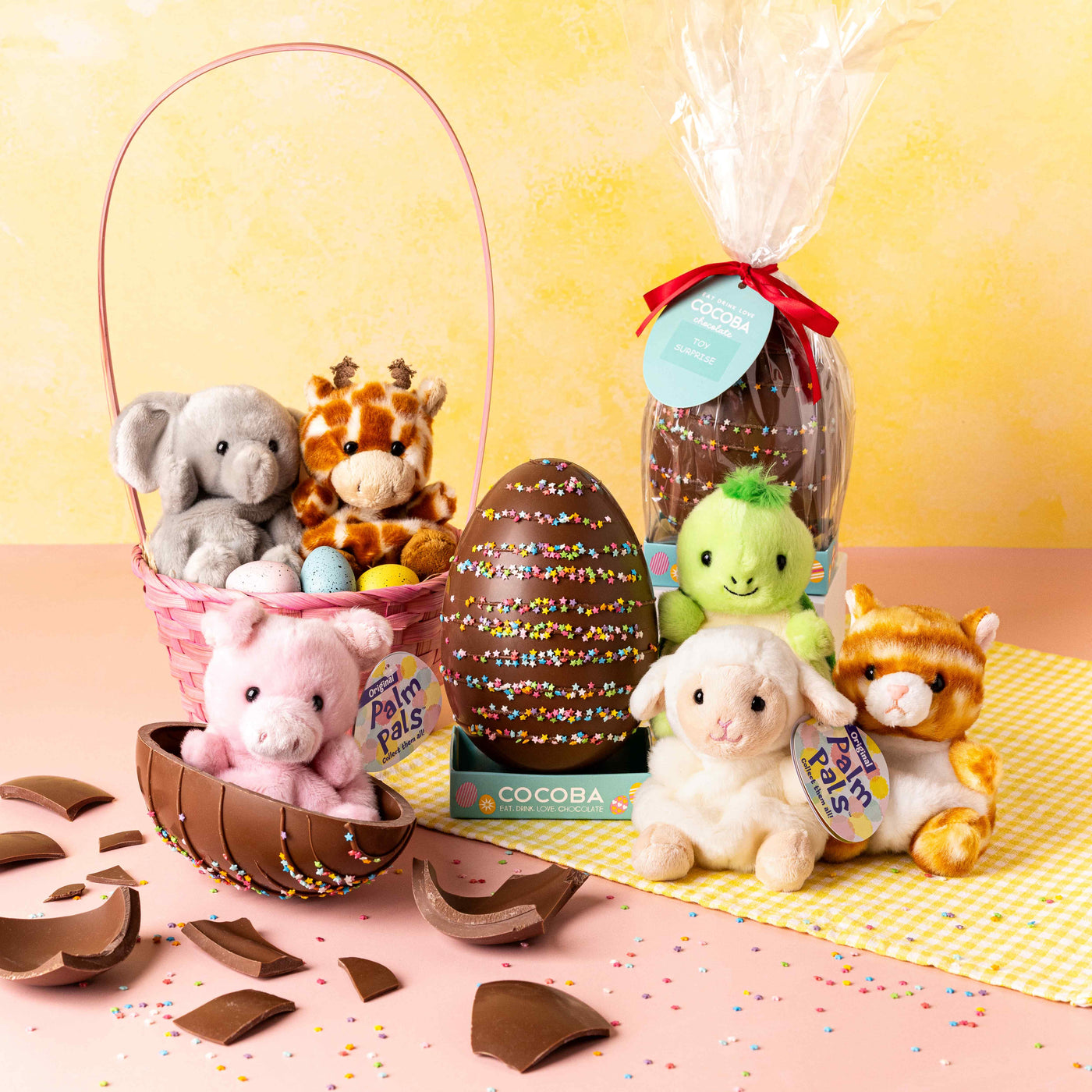 Vegan Milk Happy Hatchers, 250g Chocolate Egg including a Soft Toy Surprise