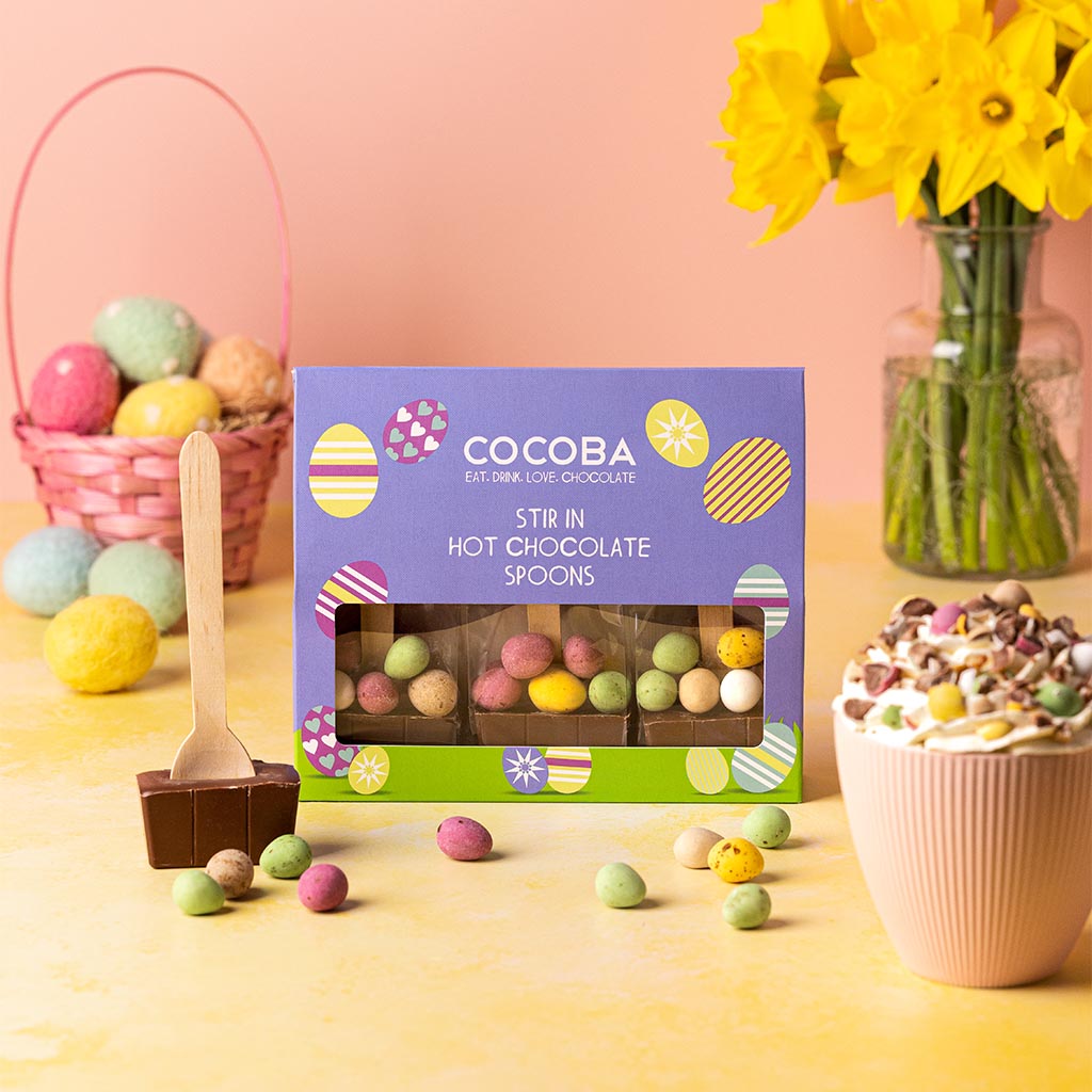 Easter Hot Chocolate Stirrers with Mini Chocolate Eggs