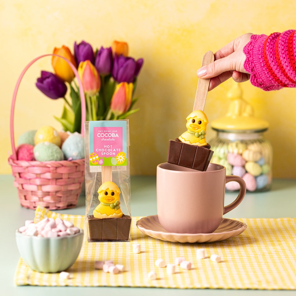 Easter Duckling Milk Hot Chocolate Spoon