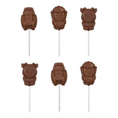 Milk Chocolate Farmyard Lollipops Multipack