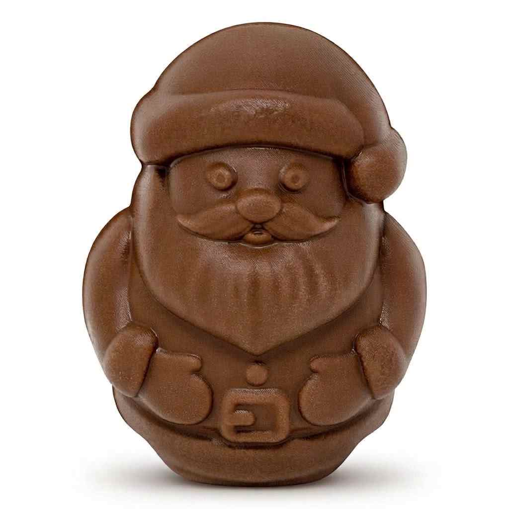 Christmas Santa Hot Chocolate Bombe with Mini Marshmallows Unwrapped (single)