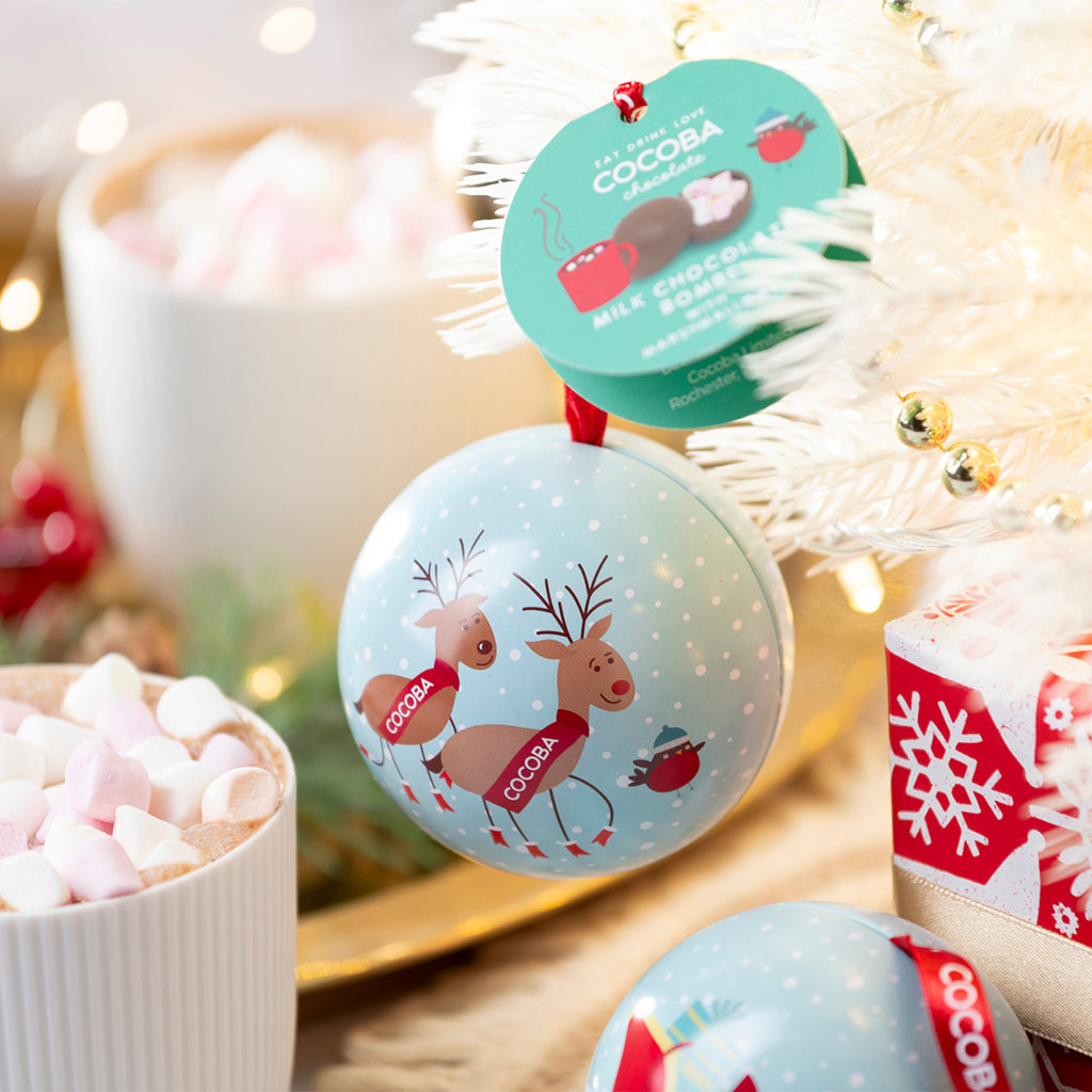 Hot Chocolate Bombe Christmas Bauble
