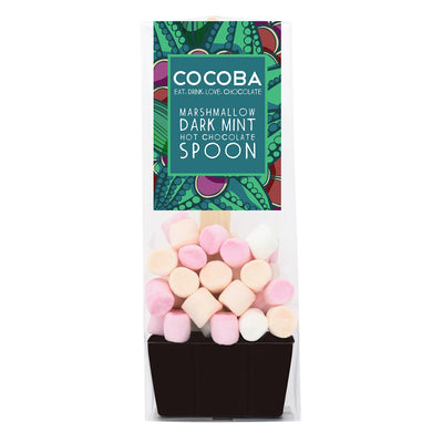 Marshmallow Dark Mint Hot Chocolate Spoon Wrapped (single)