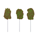 Milk Chocolate Dinosaur Lollipops with Sprinkles