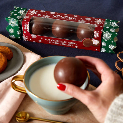 Cocoba Hot Chocolate Bomb Christmas Cracker