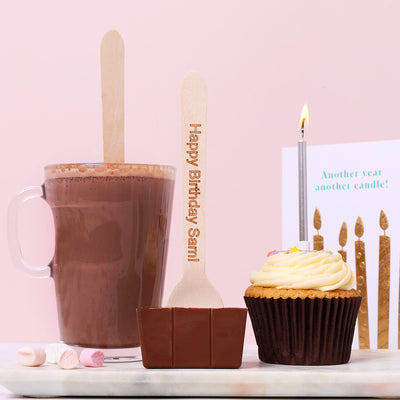 Personalised Happy Birthday Hot Chocolate Spoon