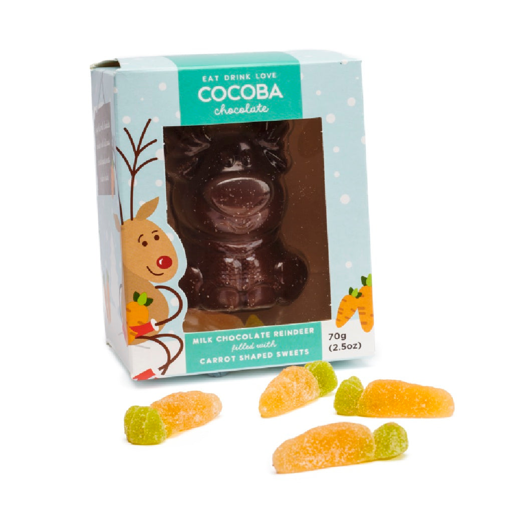 Chocolate Reindeer with Hidden Carrot Sweets