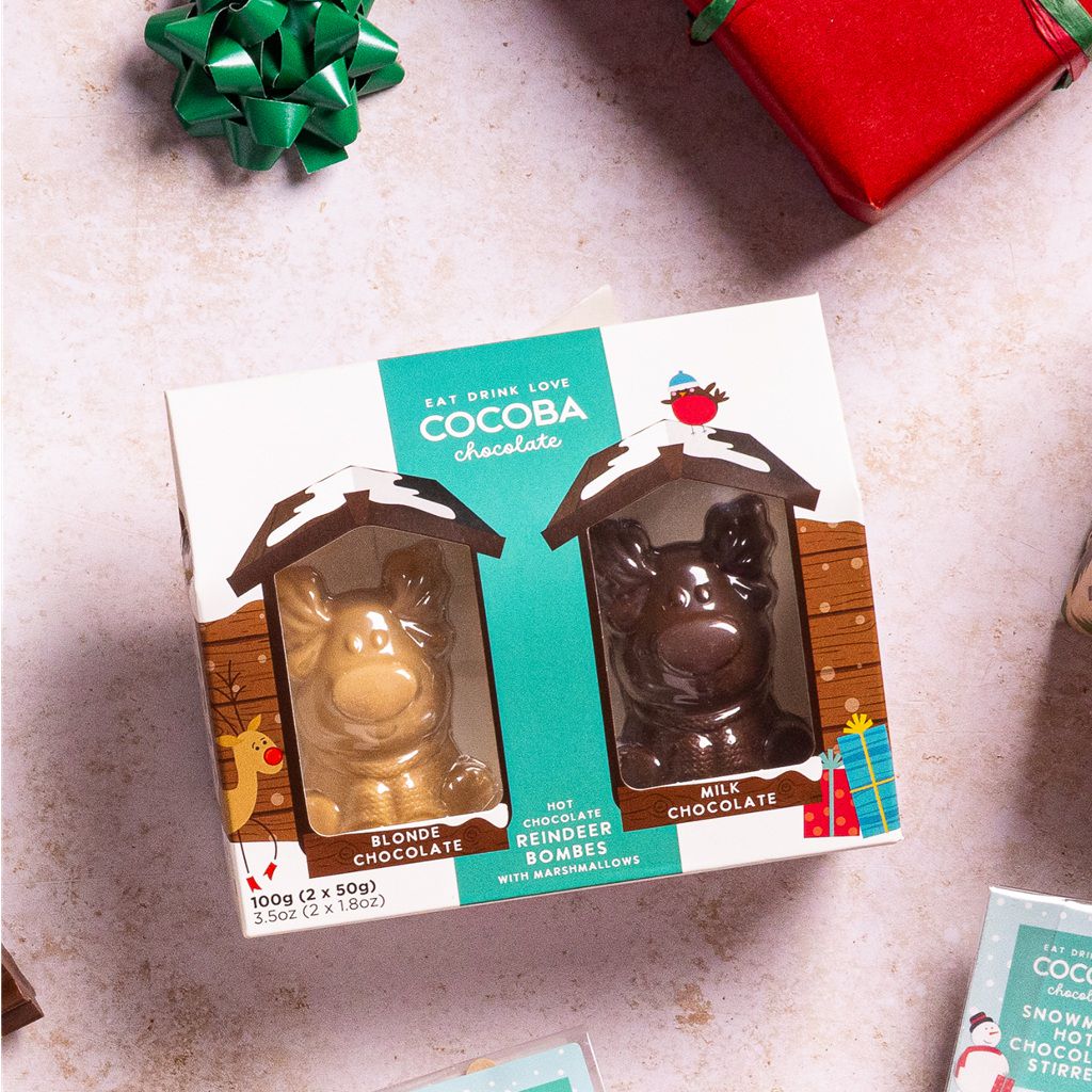 Reindeer Hot Chocolate Bombe Duo
