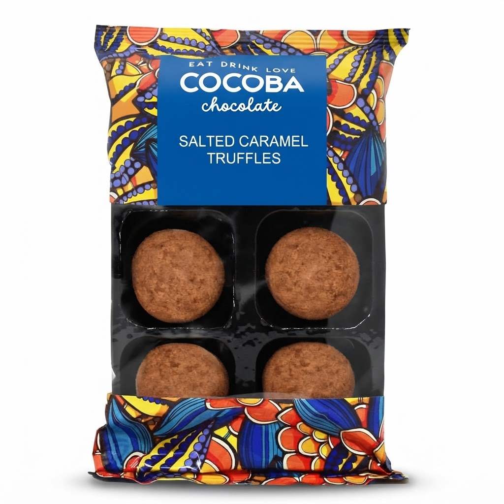 Cocoba Chocolate Salted Caramel Truffles 6 pack