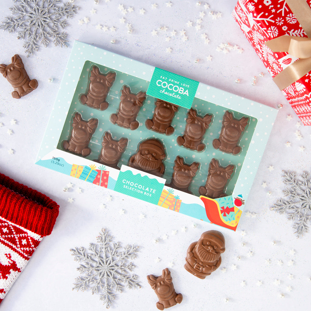 Santa & His Reindeer Chocolate Selection Box