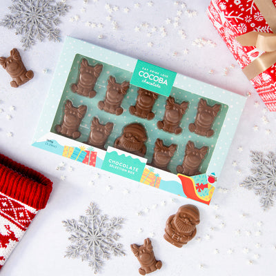 Santa & His Reindeer Chocolate Selection Box
