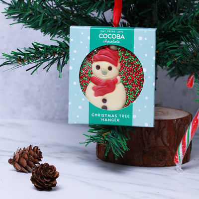 Christmas Snowman Milk Chocolate Tree Hanger