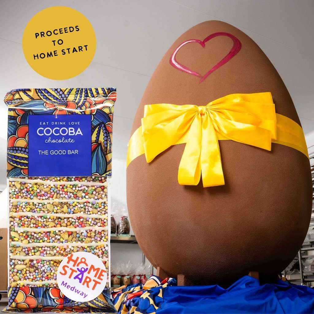 The Good Chocolate Bar, made from Cocoba's Giant Easter Egg