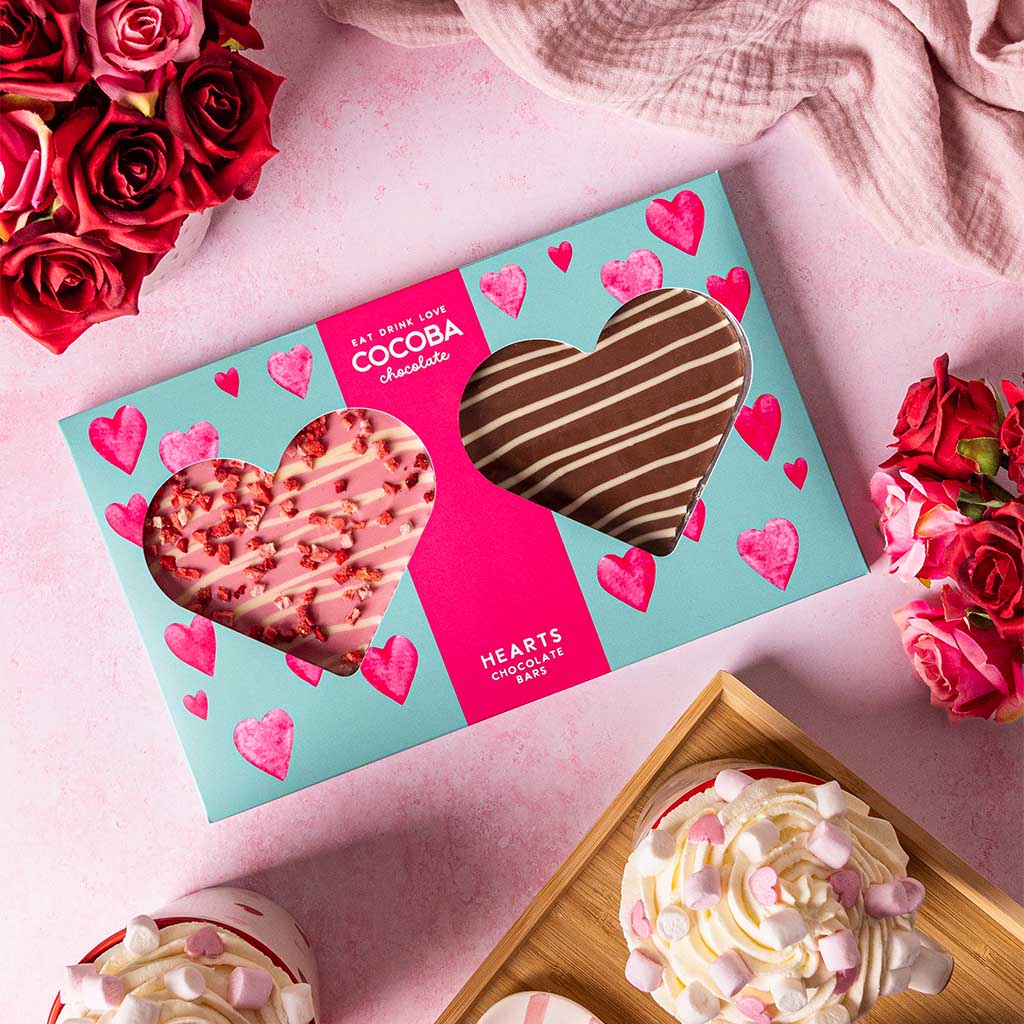 Valentine's Heart Chocolate Bars
