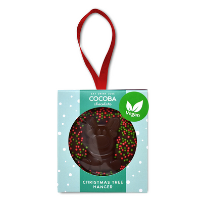 Vegan Christmas Reindeer Chocolate Tree Hanger