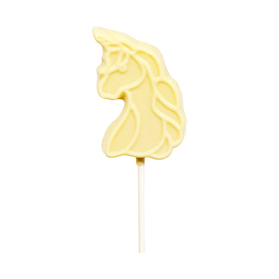 White Chocolate Unicorn Shaped Lollipop