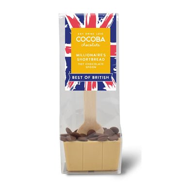 Best of British Millionaire's Shortbread Hot Chocolate Spoon