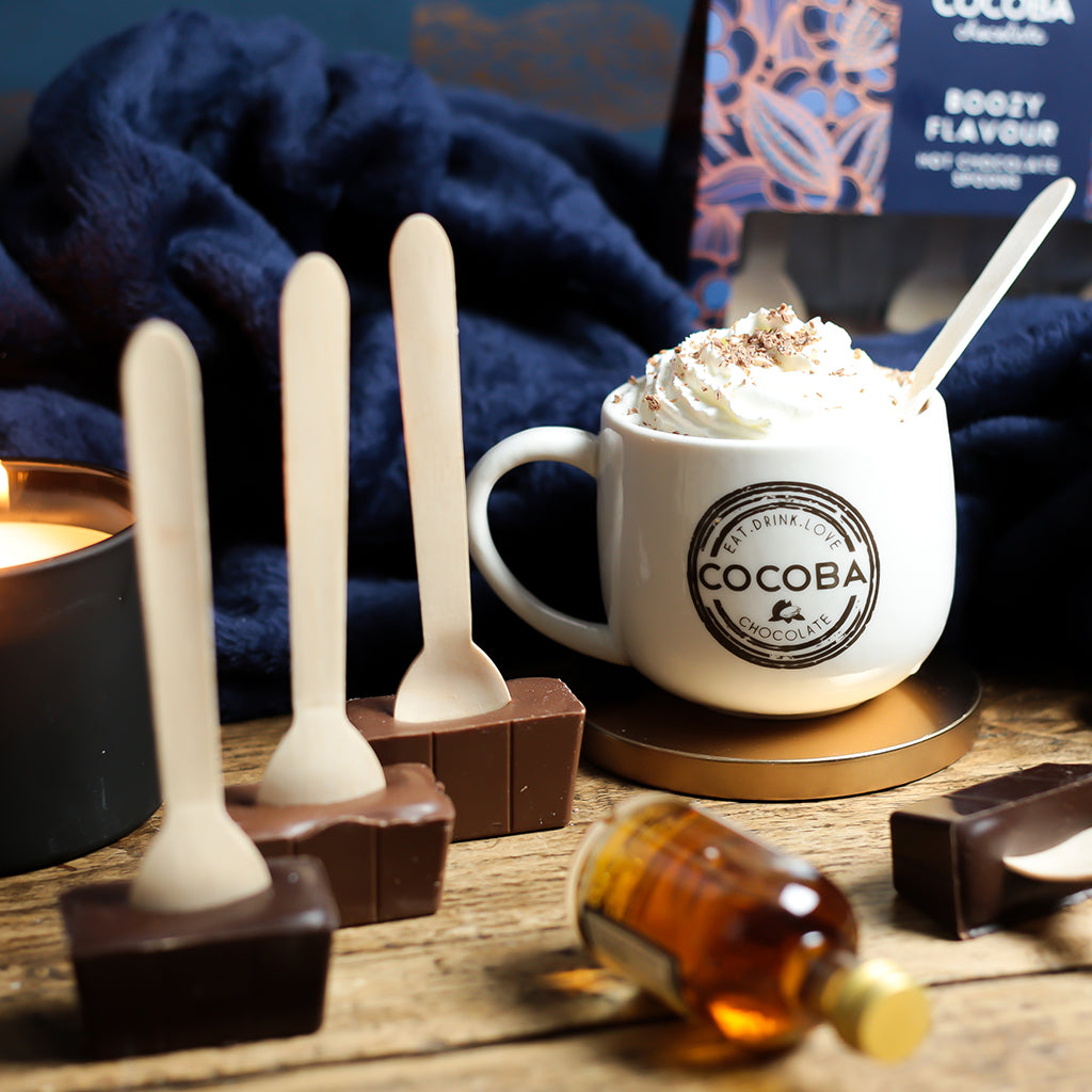 Boozy Flavoured Hot Chocolate Spoons