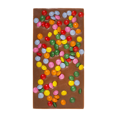 Milk Chocolate Bar topped with Candy Beans