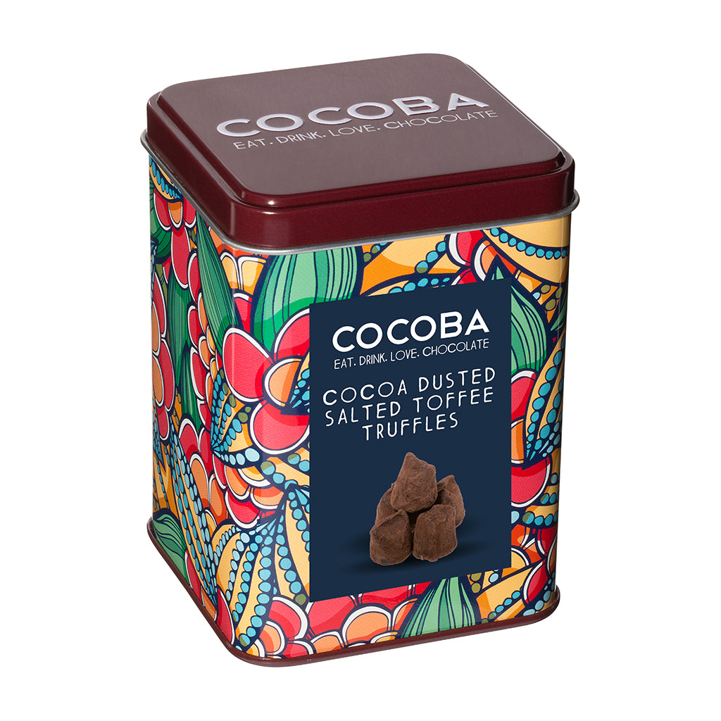 Cocoa Dusted Salted Toffee Truffle Gift Tin