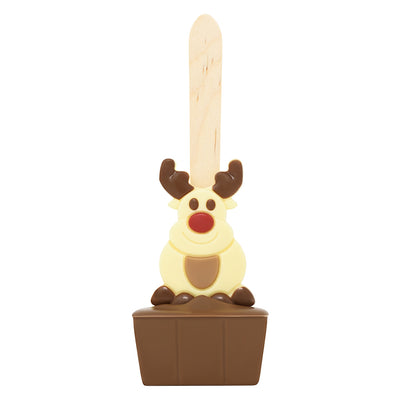 Christmas Reindeer Milk Chocolate Hot Chocolate Spoon