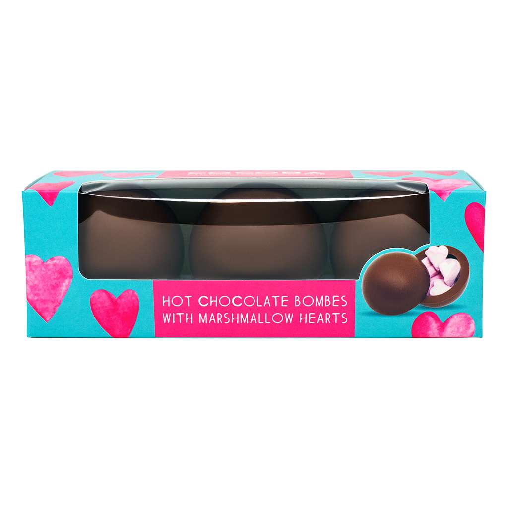 Heart Milk Chocolate Hot Chocolate Bombe_3 pack